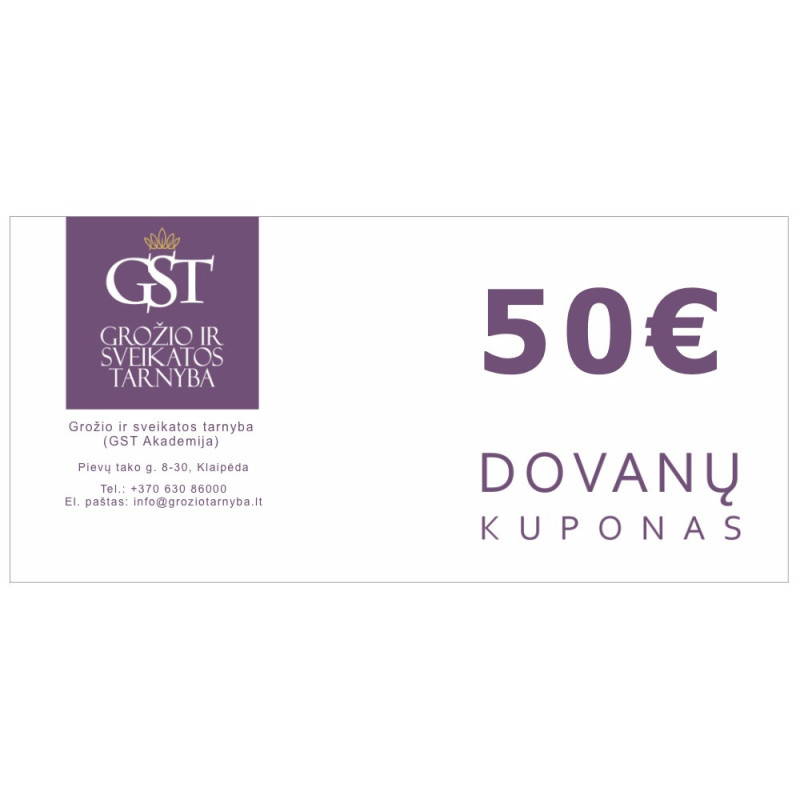 Dovanų kuponas 50 Eur