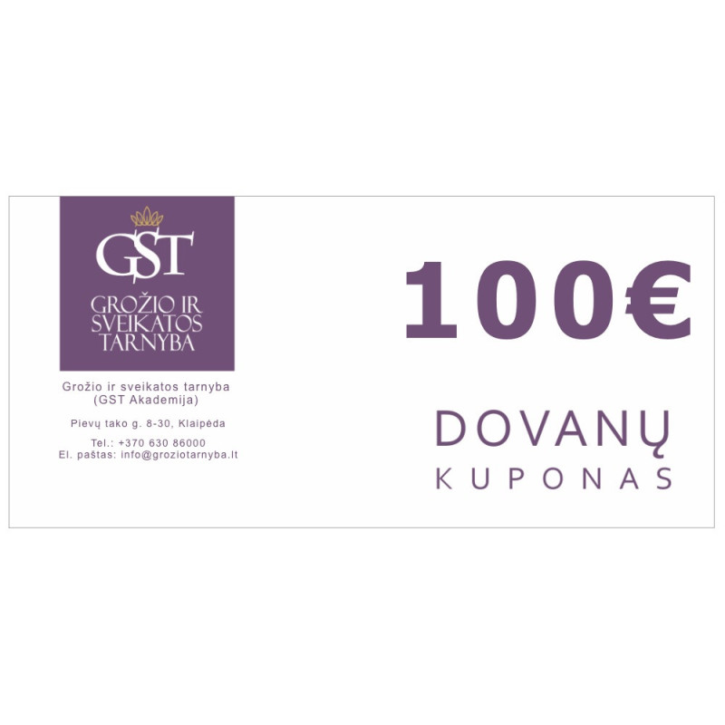 Dovanų kuponas 100 Eur