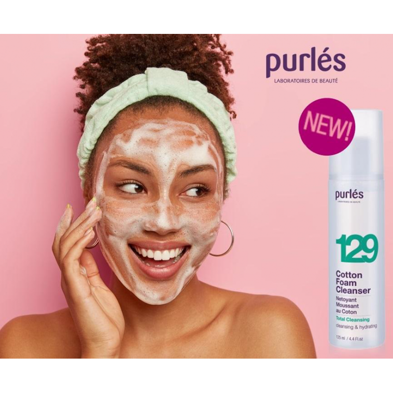 Purles 129 Total Cleansing švelnus putų prausiklis, 125ml