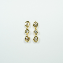 BIOJOUX hipoalerginiai auskarai White Drops (BJT417)