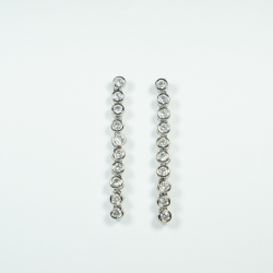 BIOJOUX hipoalerginiai auskarai White Snake (BJT419)