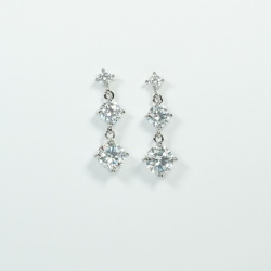 BIOJOUX hipoalerginiai auskarai 3 Crystals  (BJT421)