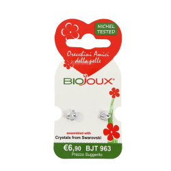 BIOJOUX hipoalerginiai auskarai Crystal Flower Swarovski (BJT963)