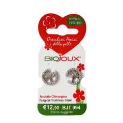 BIOJOUX hipoalerginiai auskarai Tree of life with crystals (BJT994)