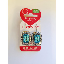 BIOJOUX hipoalerginiai auskarai Arielle Aqua  (BJT298)