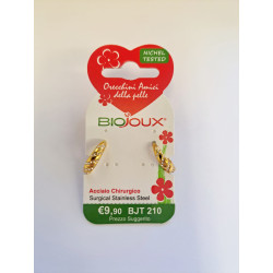 BIOJOUX hipoalerginiai auskarai Adelaide Golden Hoop (BJT210)