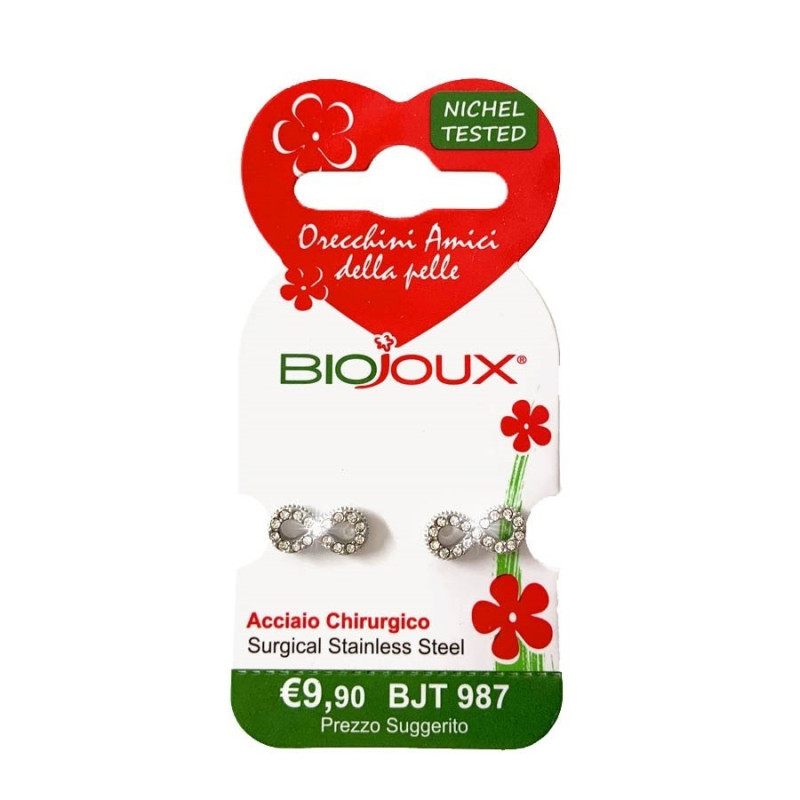 BIOJOUX hipoalerginiai auskarai Infinity Crystals (BJT987)