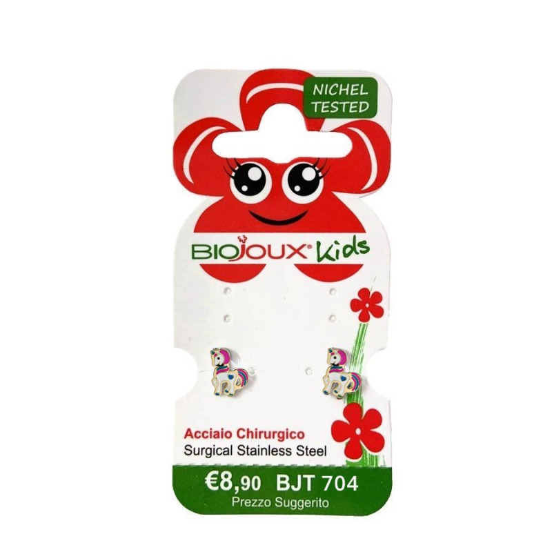 BIOJOUX hipoalerginiai auskarai Baby Unicorn (BJT704)