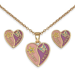 BIOJOUX auskarai + pakabukas  Best Friend (BJS002)