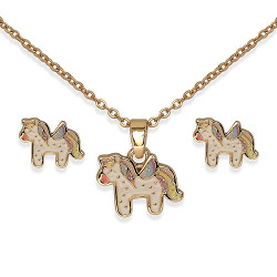 BIOJOUX auskarai + pakabukas  Flying Unicom (BJS010)