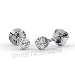 Inverness Med 592C hipoalerginiai auskarai Classic Cubic Zirconia