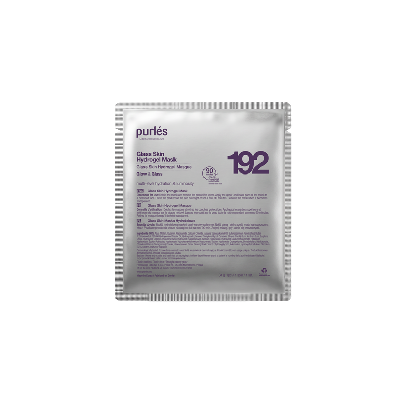 Purles 192 Glass Skin hidrogelio veido  kaukė, 1 vnt