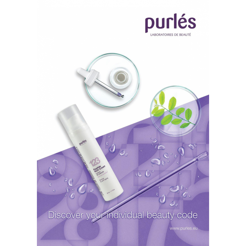 Purles 123 Derma Solution maitinantis kremas su peptidais, 50ml