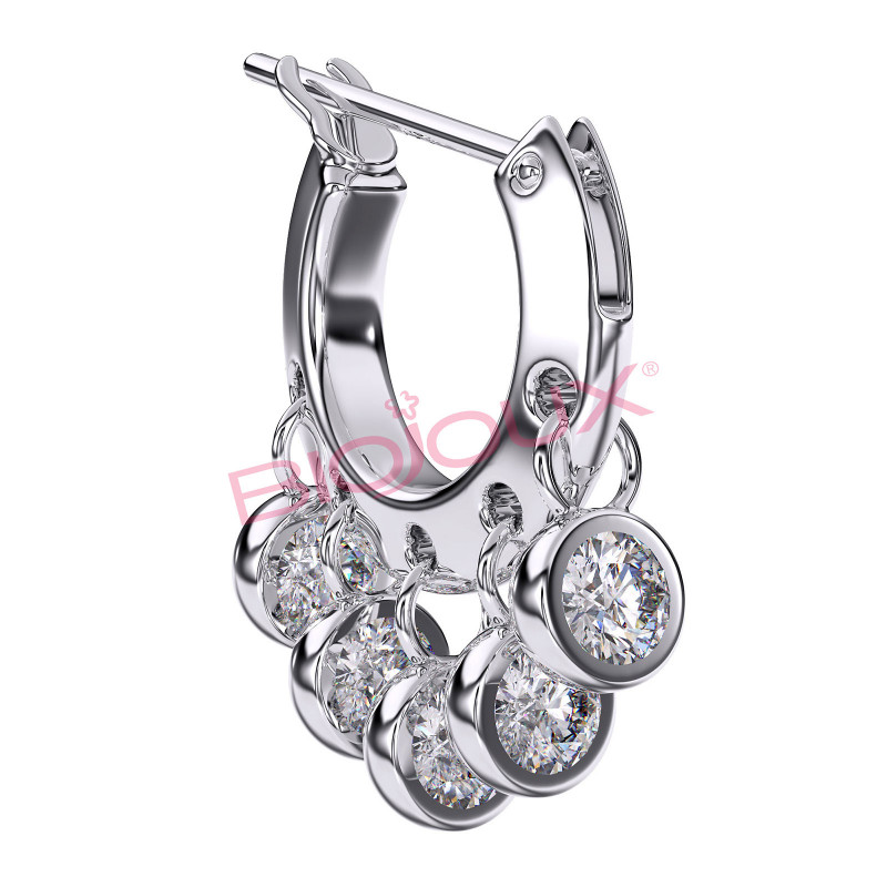 BIOJOUX hipoalerginiai auskarai Barcellona Hoop (BJT234)