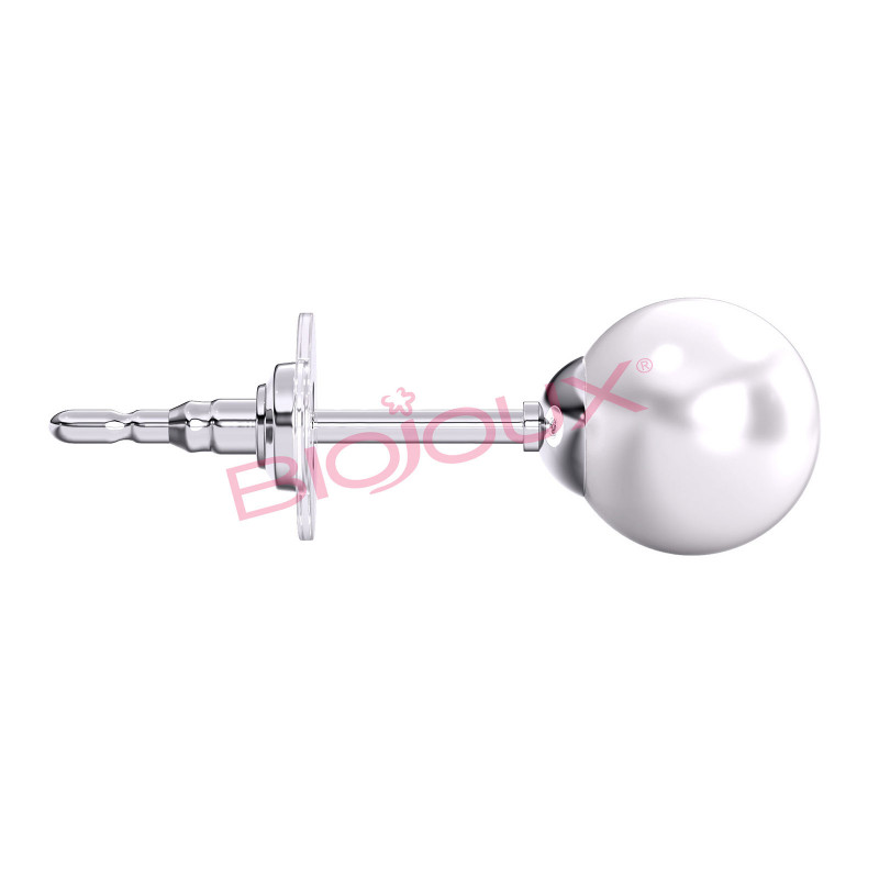 BIOJOUX hipoalerginiai auskarai White Pearl (BJT972)