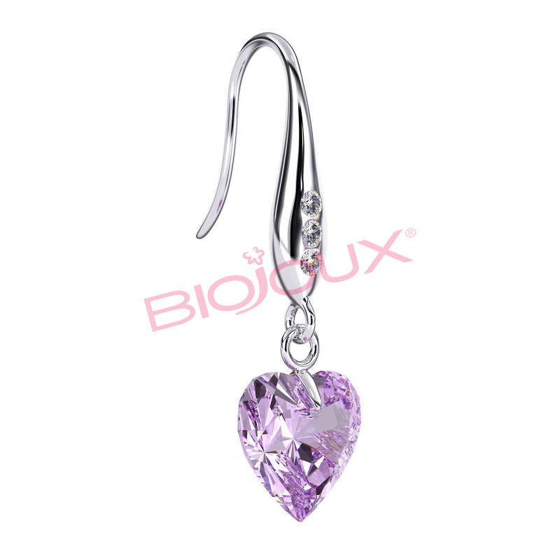 BIOJOUX hipoalerginiai auskarai Violet Pendant (BJT721)